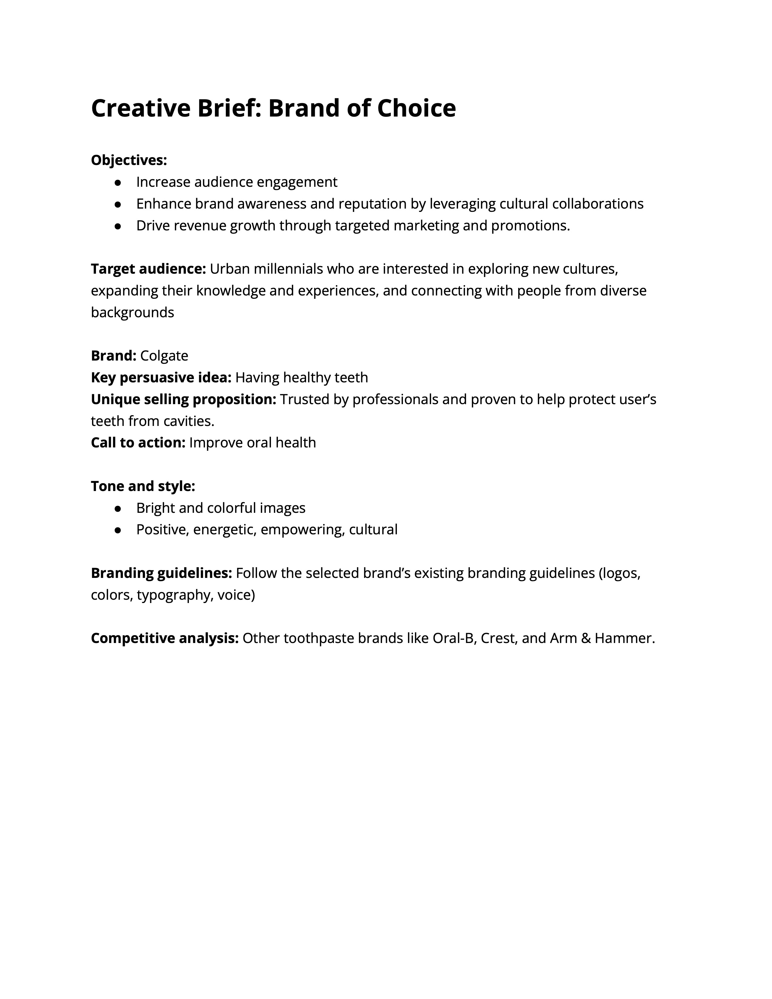 colgate-creative-brief